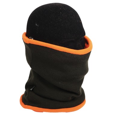 899 - Tour de cou réversible orange/vert