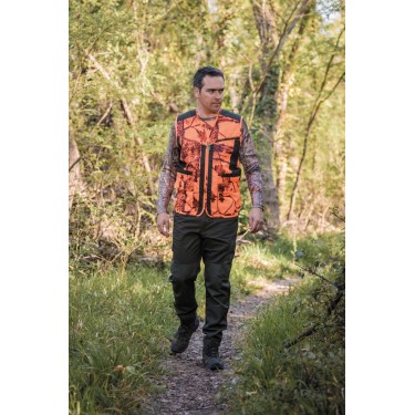 T254 - Gilet camouflage orange