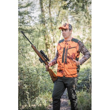 251N - Gilet anti-ronce camo orange