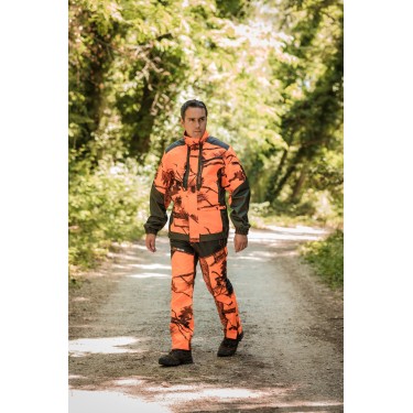 457- Veste traque camouflage orange