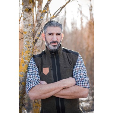 216- GILET TRICOT VERT CLASSIE