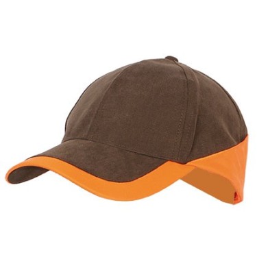 908 - Casquette légère marron/orange