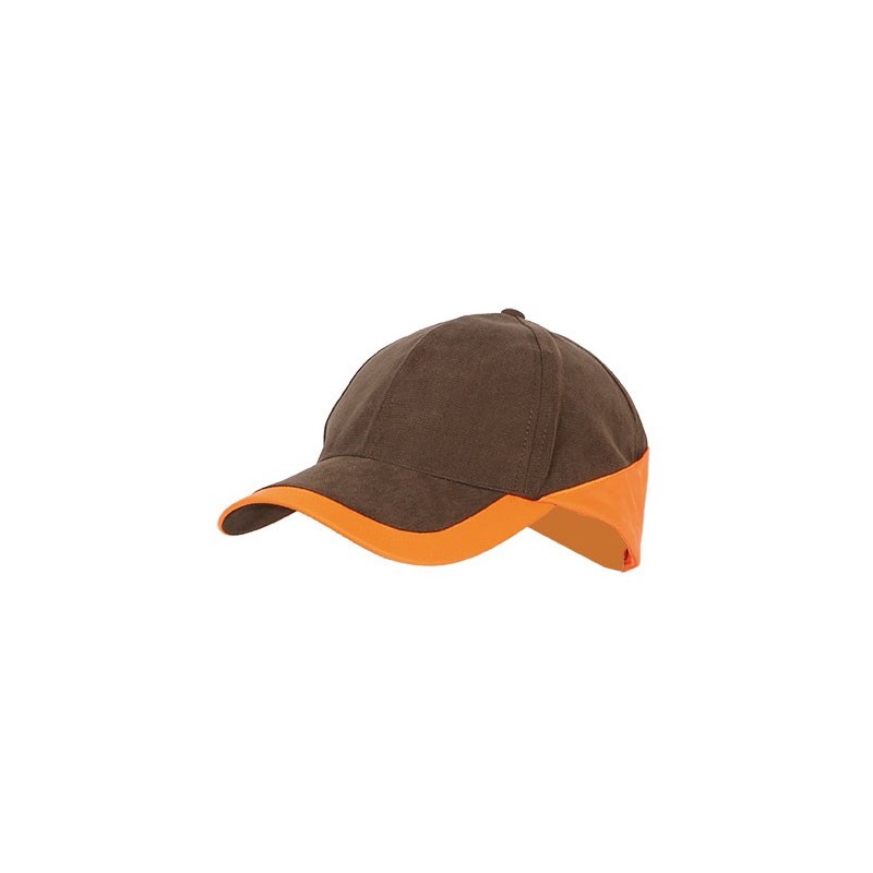 908 - Casquette légère marron/orange
