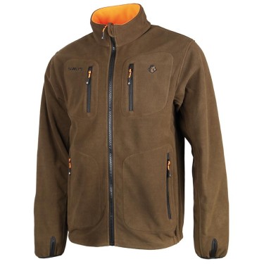487 - Veste polar reverse orange/marron