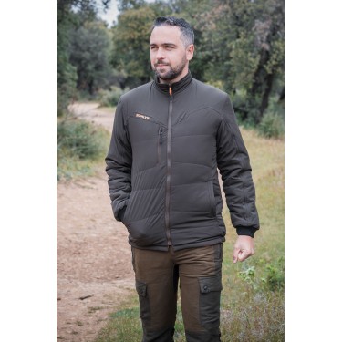 435 - Blouson Thermo-Hunt orange/marron