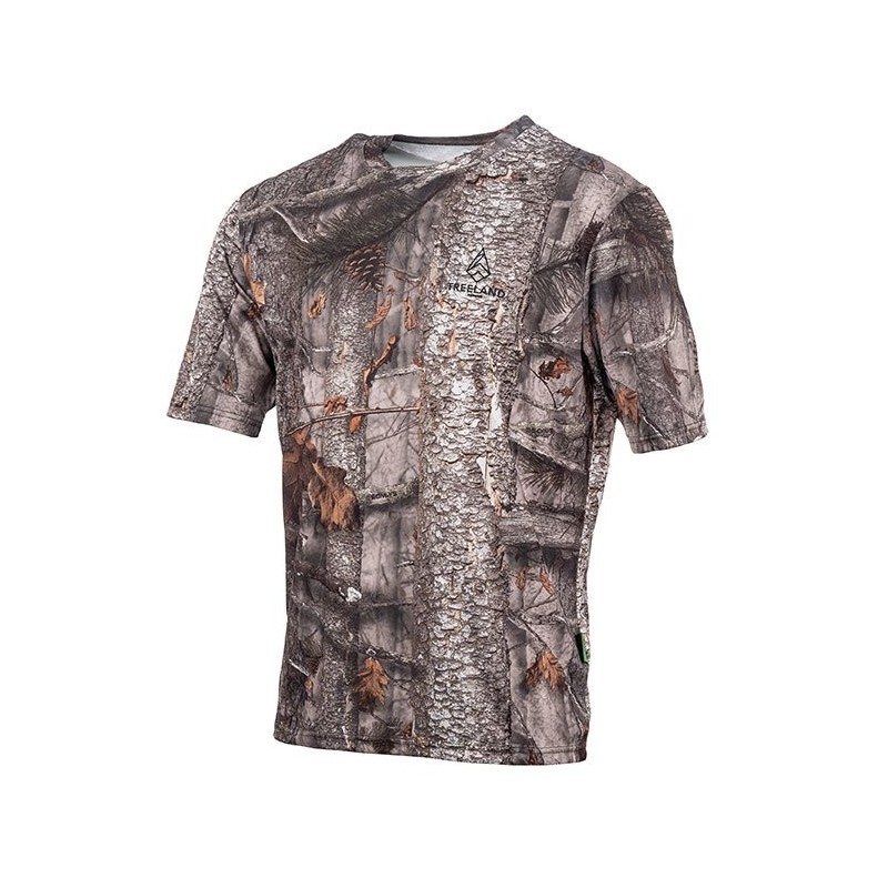 T002 - T-shirt camouflage orange forest 