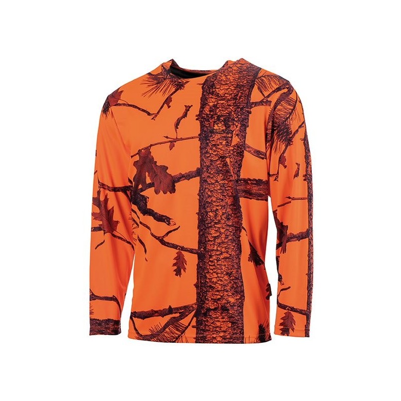 T005 - T-shirt ML camo orange