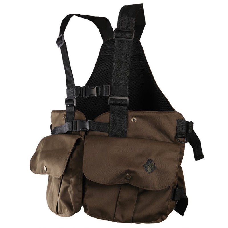 201 - Gilet harnais marron