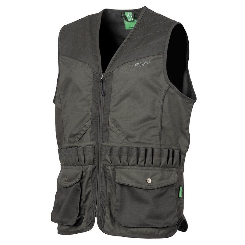 T609N - Gilet de chasse vert
