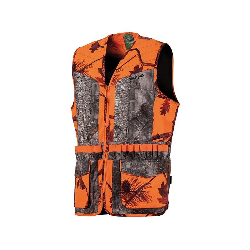 T600CAL20 - Gilet camo orange/forest calibre 20