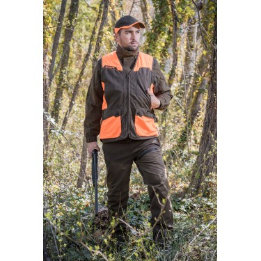 278 - Gilet Classy orange/marron