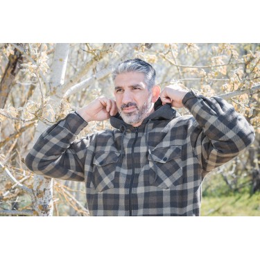 T512 - Chemise polaire sherpa verte