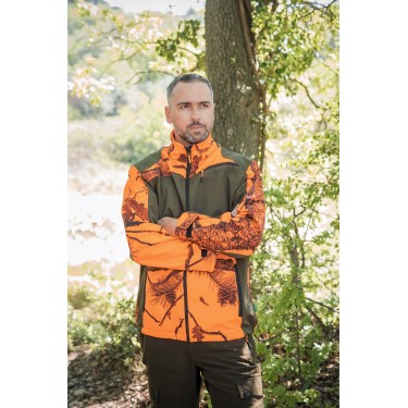T403 -ORANGE SOFTSHELL JACKE