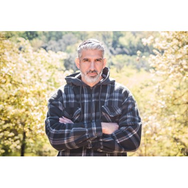 T513 - SCHWARZES FLEECE-SHIRT