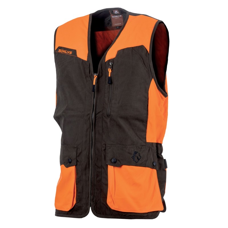278 - Gilet Classy orange/marron