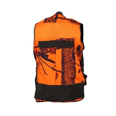 218 - Gilet softshell  camo orange vert