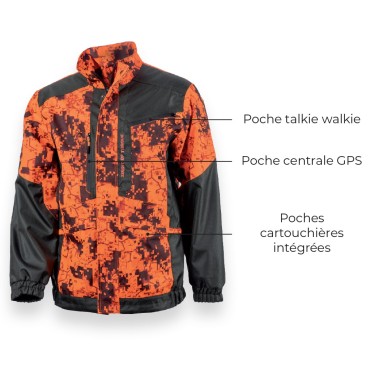 457N - Veste Spirit Digital orange