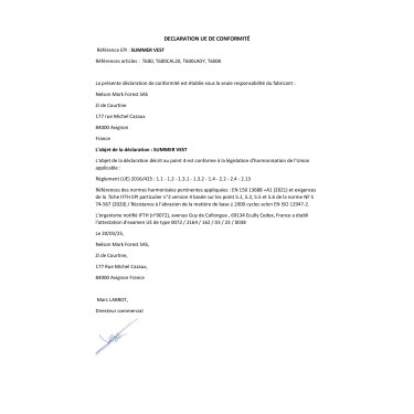 EPI SUMMER VEST T600 T600CAL20 T600LADY T600K