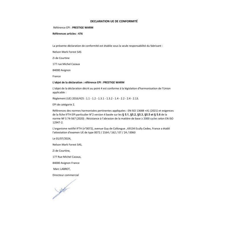 EPI PRESTIGE WARM 476