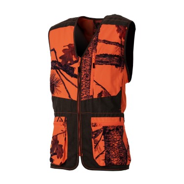 248 -Gilet camouflage orange/marron