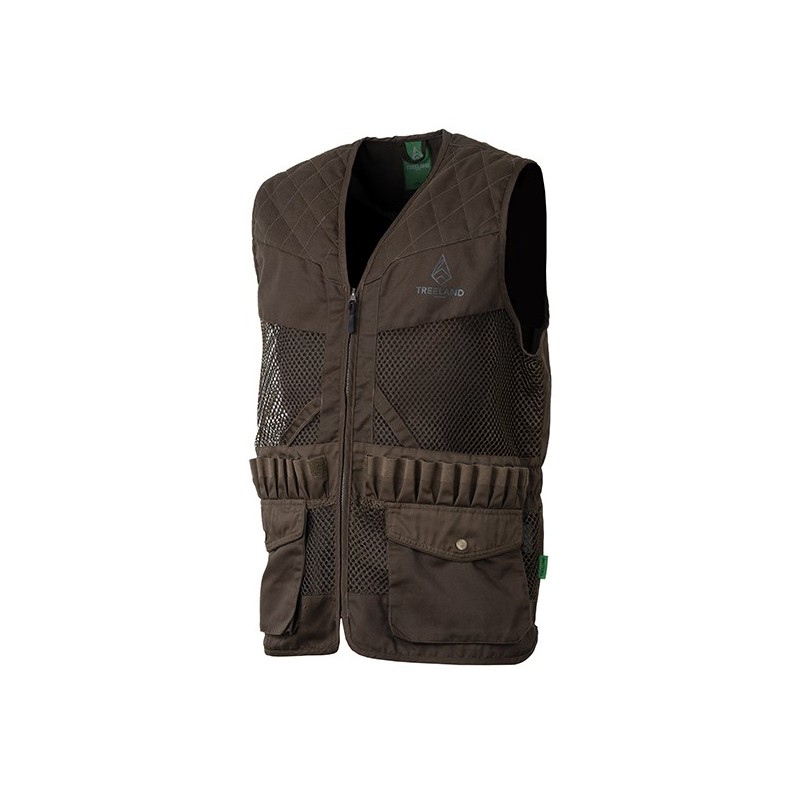 T609N - Gilet de chasse vert