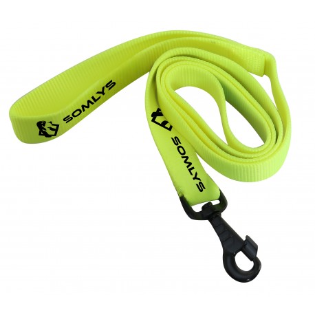 LPJ1.50M - Laisse plate jaune 1.50M