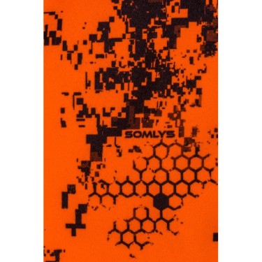 611N - Gilet reversible camo orange/marron