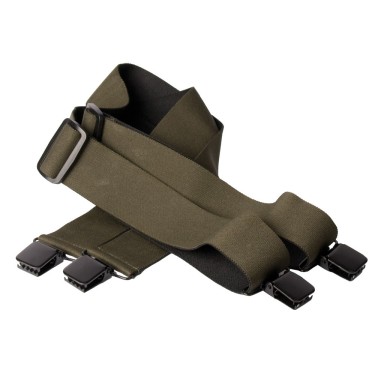 176V - Bretelles vertes pince métal