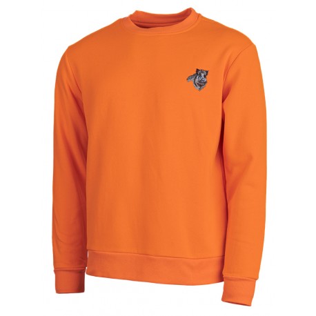T201 - ORANGEFARBENES WILDSCHWEIN-SWEATSHIRT
