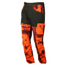 T582N - Pantalon de chasse renforcé Maquisard orange Camo