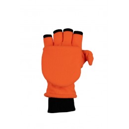 T1001 - ORANGEFARBENE FLEECEHANDSCHUHE