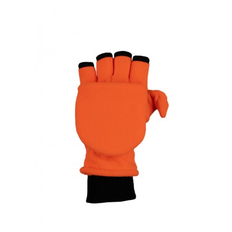 T1001 - ORANGEFARBENE FLEECEHANDSCHUHE