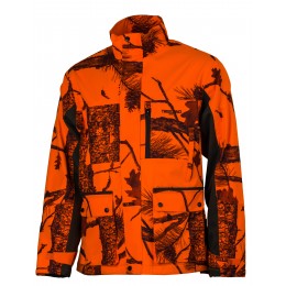 T628NK - Veste Chaude Camouflage Orange Fire Enfant
