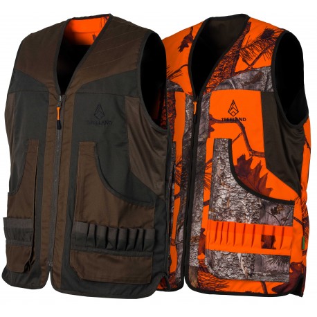 T610N - Gilet reversible camouflage/vert