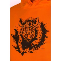 T101 - SWEAT À CAPUCHE ORANGE