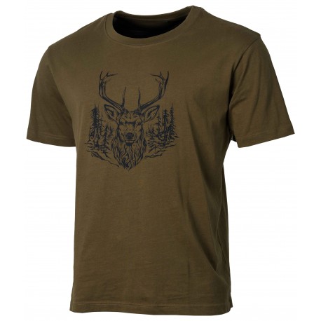 T001 - Orangefarbenes Feuertarn-T-Shirt