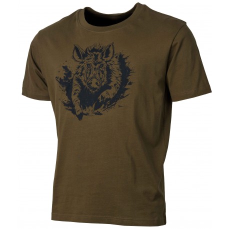 T001 - Orangefarbenes Feuertarn-T-Shirt