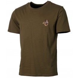 T010EWK - T-SHIRT KAKI BRODERIE SANGLIER ENFANT