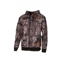 T106K - Sweat capuche zippé camo forest