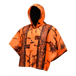 T414 - Long camouflage orange coat