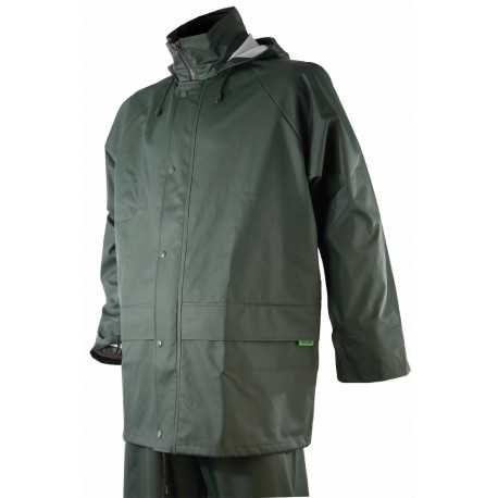 T424 - Veste de pluie verte